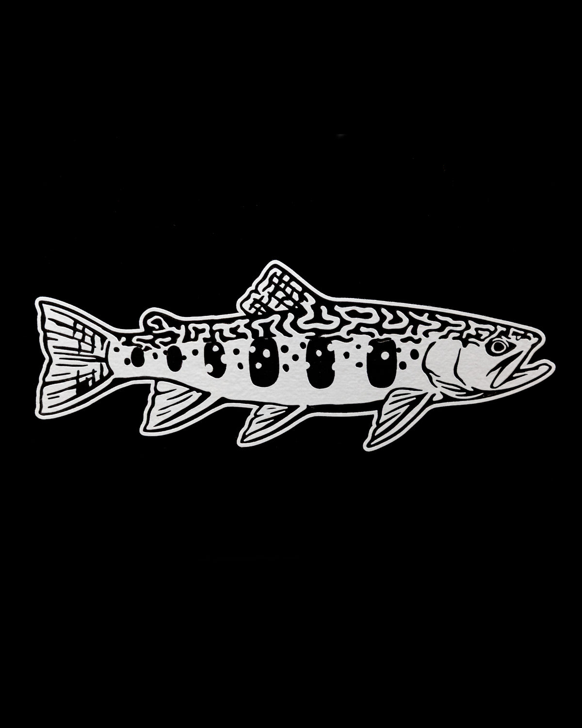 8" Native Brook Trout Decal