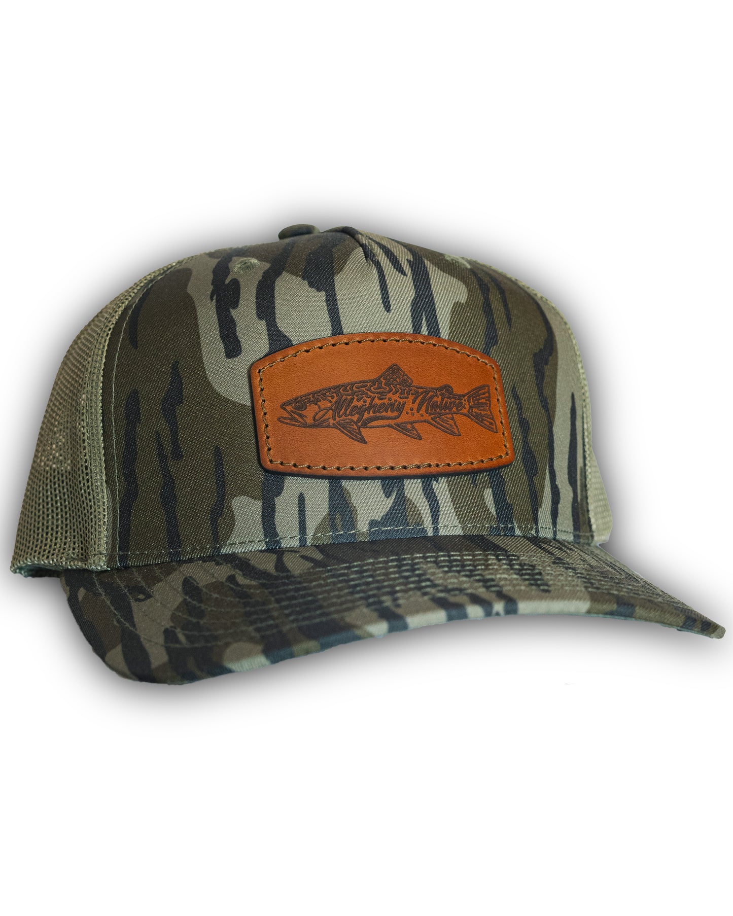 Leather Patch Camo Hat - Brookie Logo