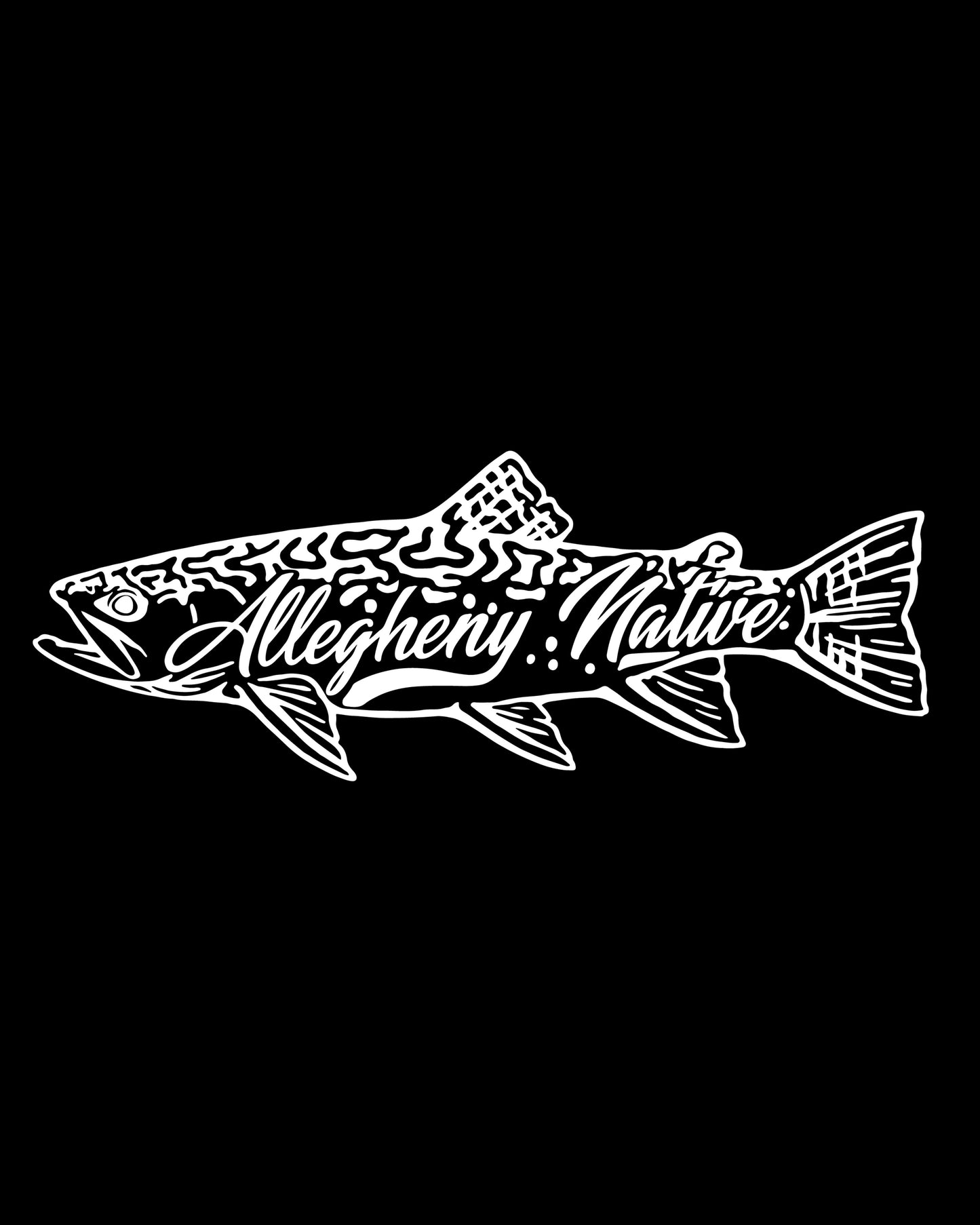 Native Brook Trout Logo Decal