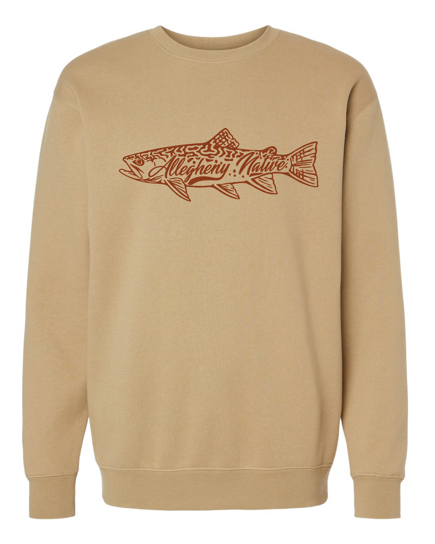 New Tan AN Brookie Logo T-Shirt & Crewneck Bundle