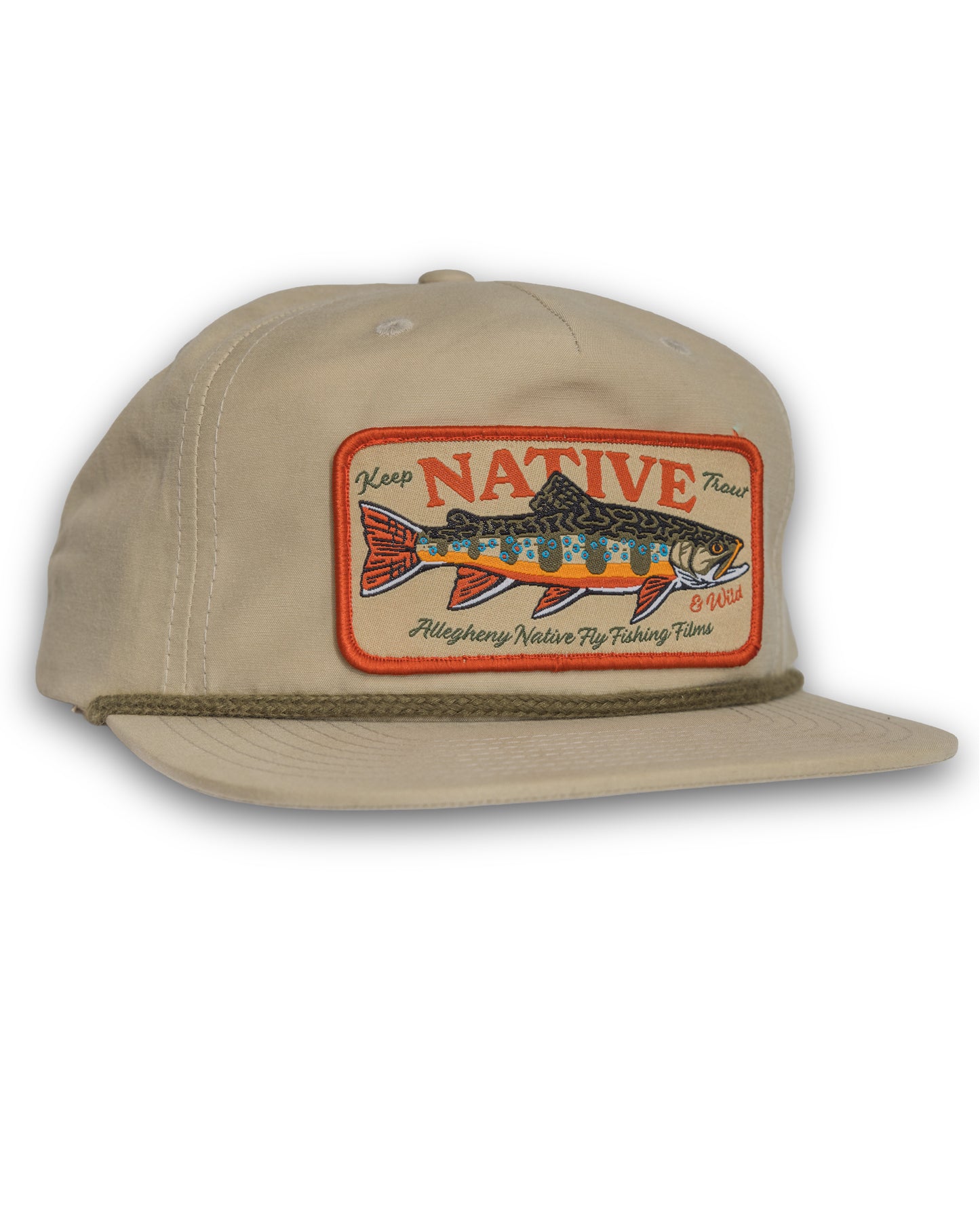 Keep Trout Native & Wild Rope Patch Hat