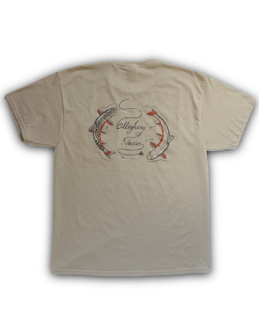 Swirling Brookies Pocket Tee