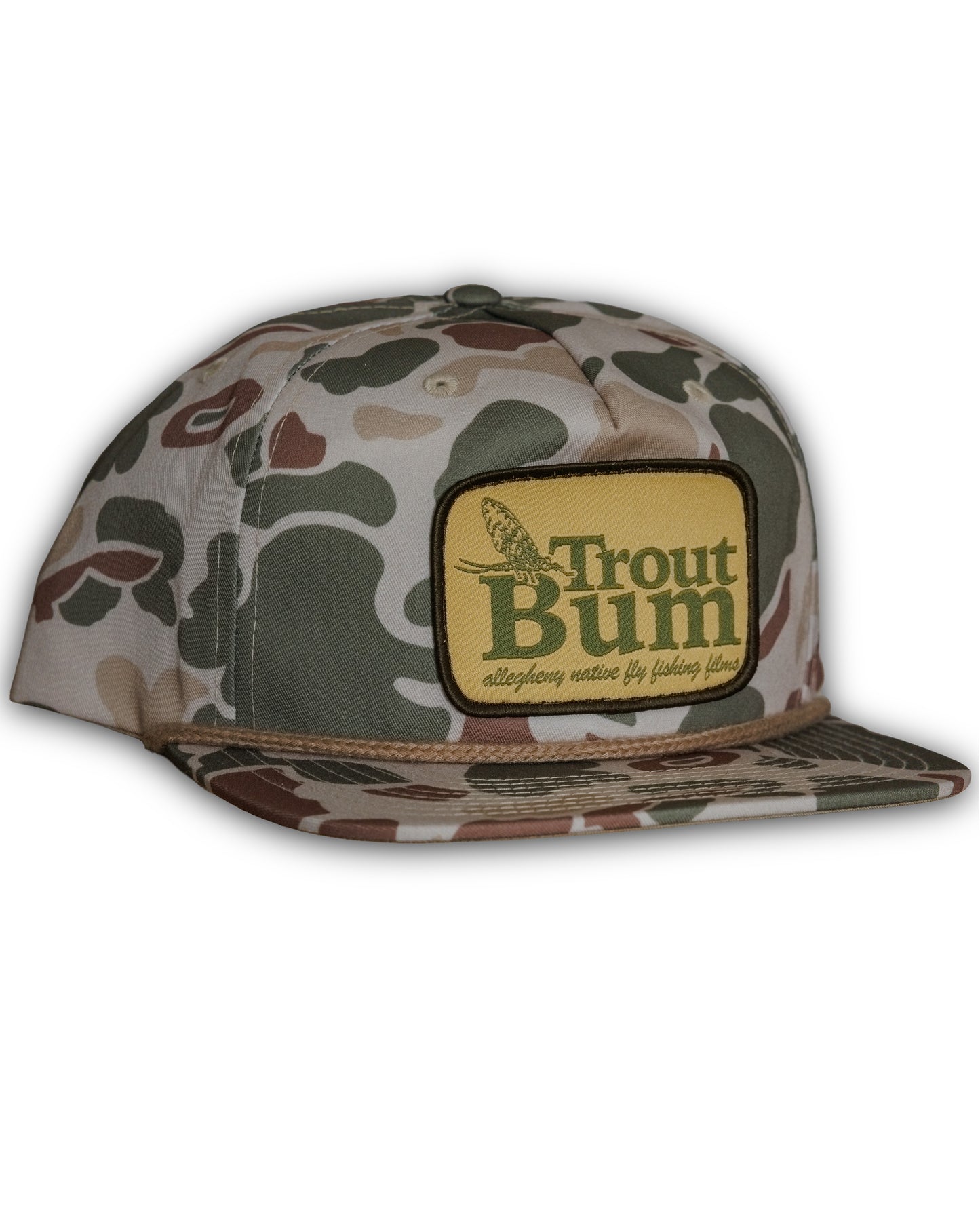 Trout Bum Camo Richardson Rope Hat