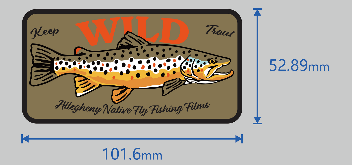 Keep Trout Wild: Brown Trout Sticker