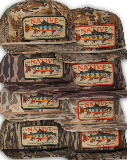 Keep Trout Native & Wild Camo Patch Hat