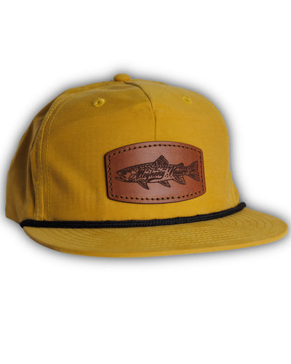 Leather Patch Hat - Brookie Logo