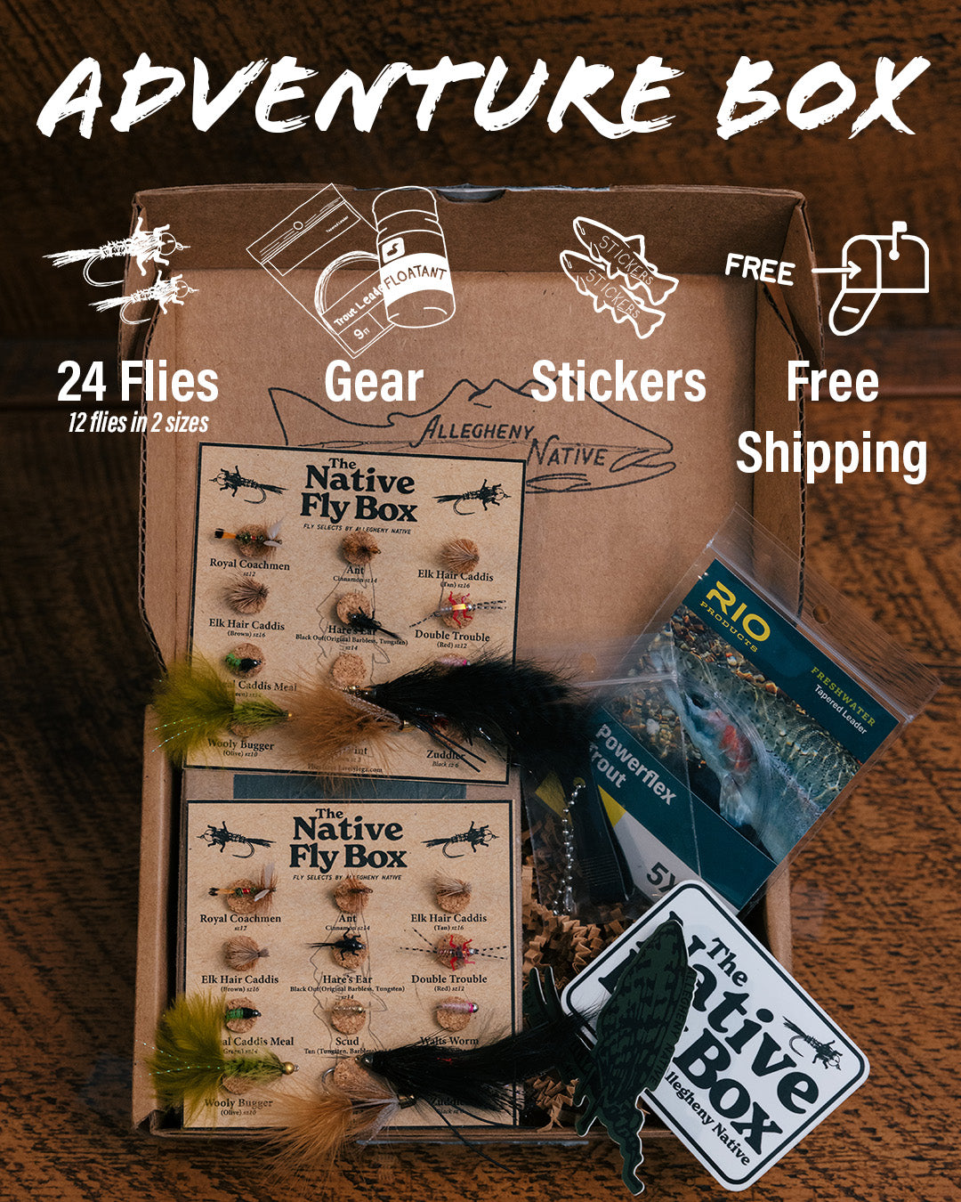 best fly fishing monthly box The Native Fly Box