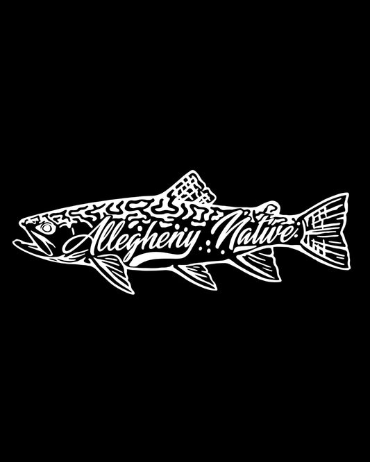 Native Brook Trout Logo Decal