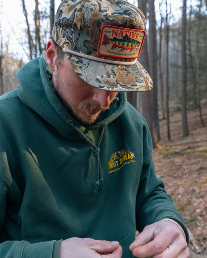 Keep Trout Native & Wild Camo Patch Hat