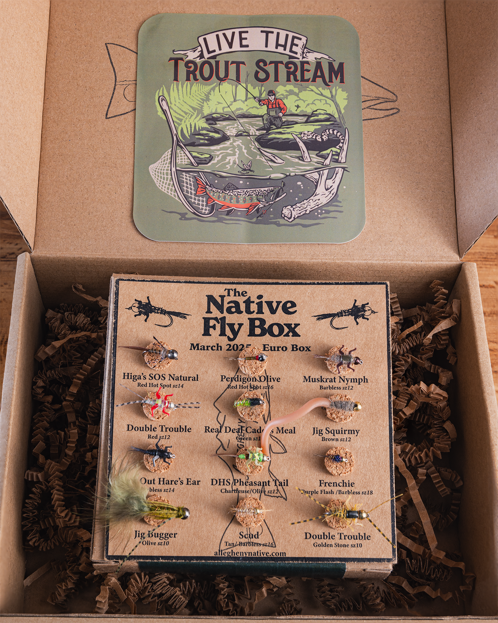 best fly fishing monthly box The Native Fly Box – Allegheny Native Films