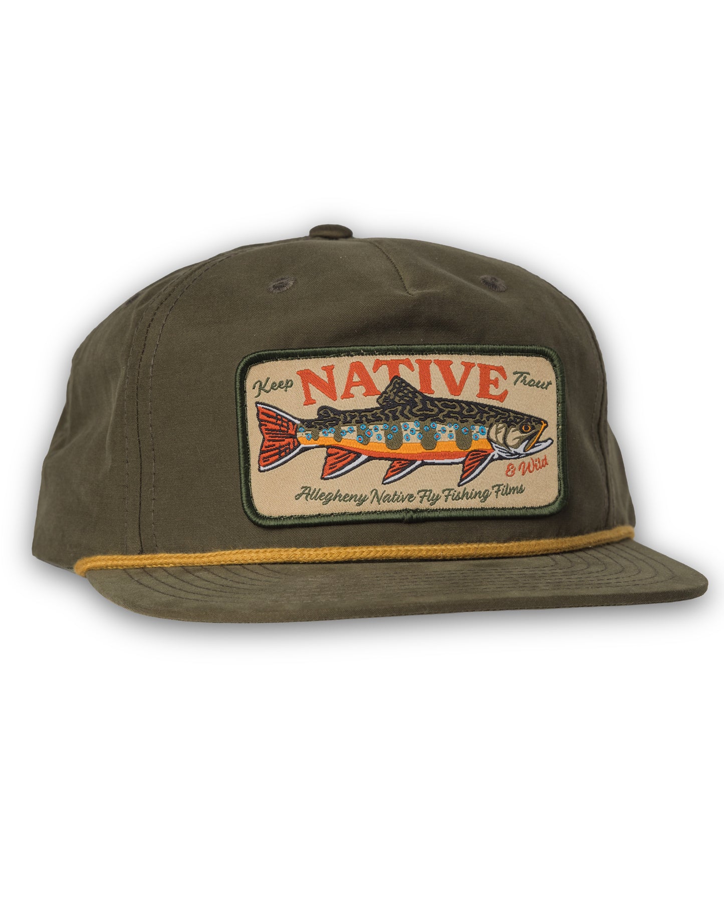 Keep Trout Native & Wild Rope Patch Hat