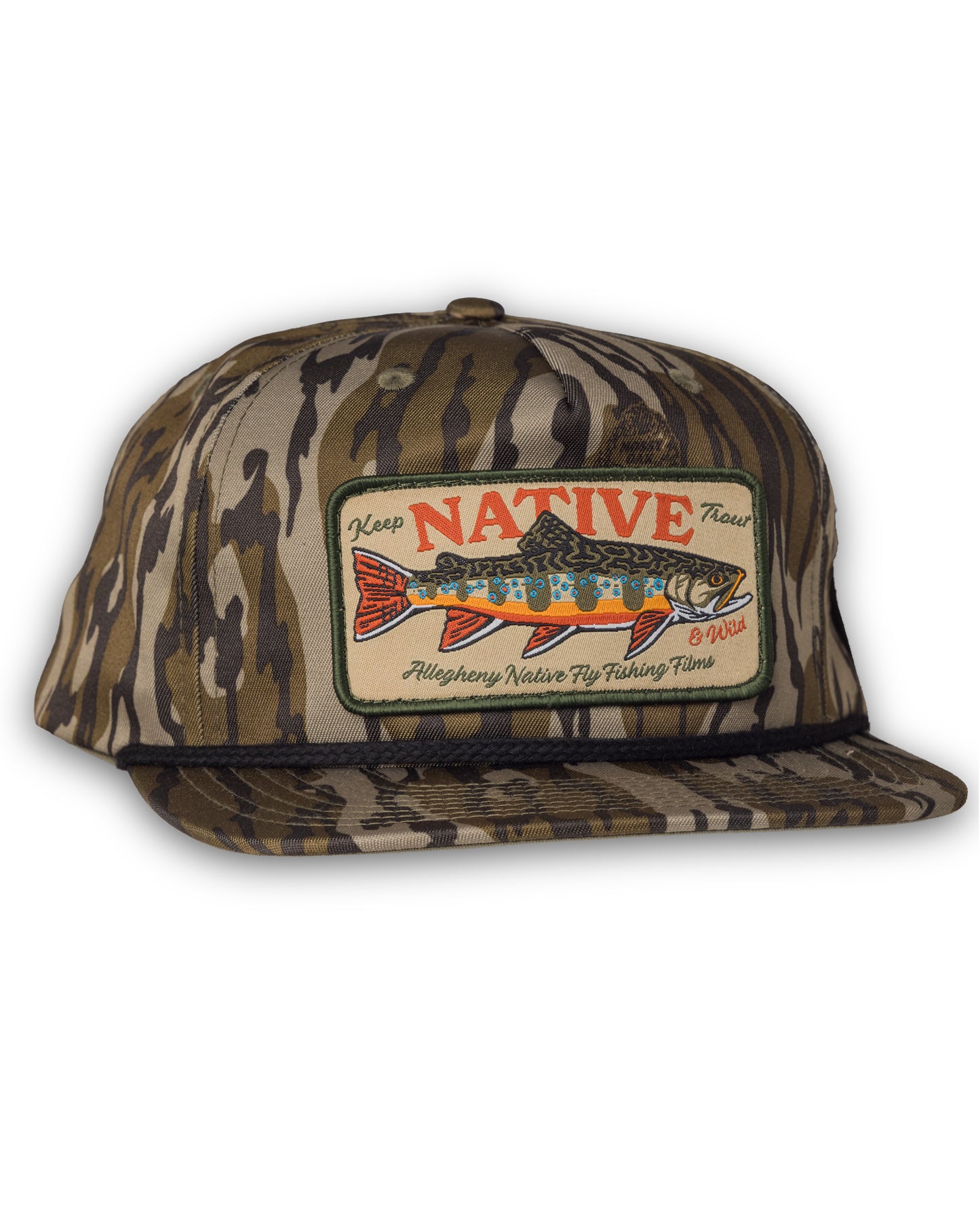 Keep Trout Native & Wild Camo Patch Hat