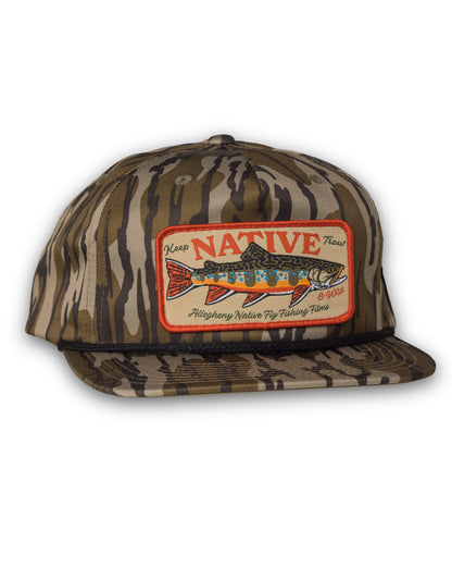 Keep Trout Native & Wild Camo Patch Hat