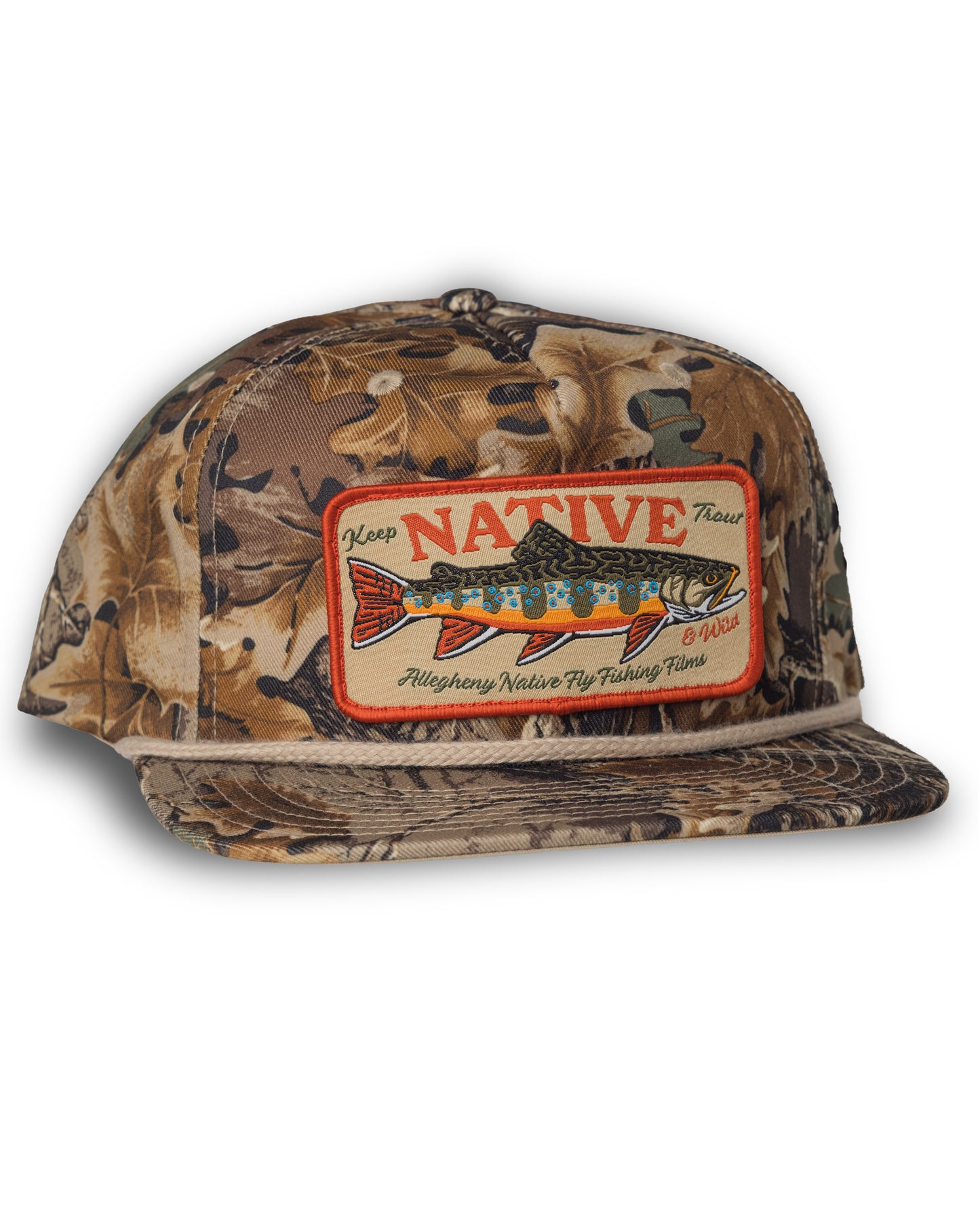 Keep Trout Native & Wild Camo Patch Hat