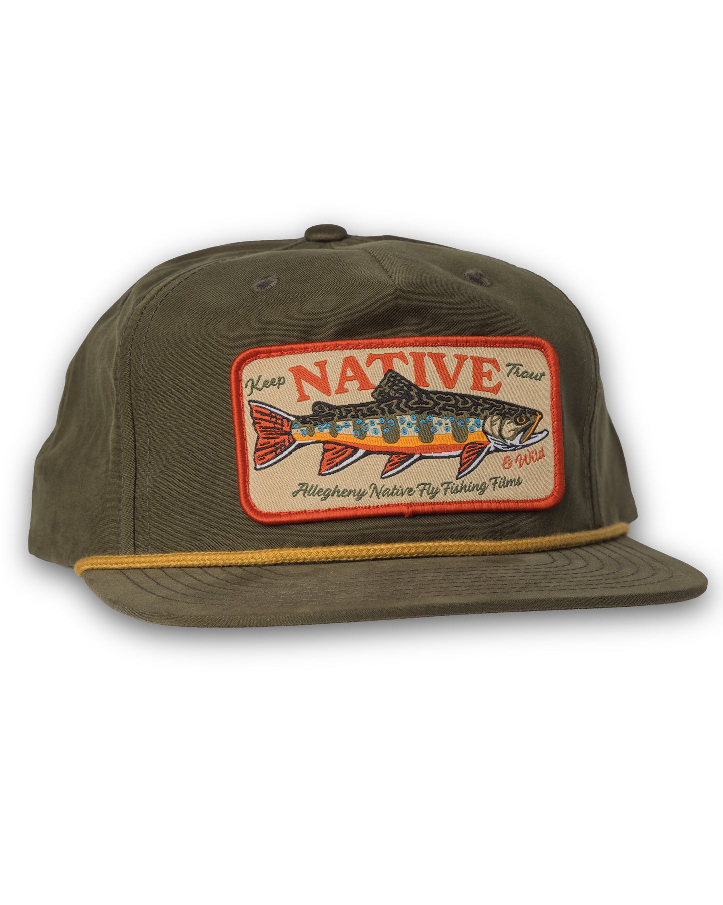 Keep Trout Native & Wild Rope Patch Hat