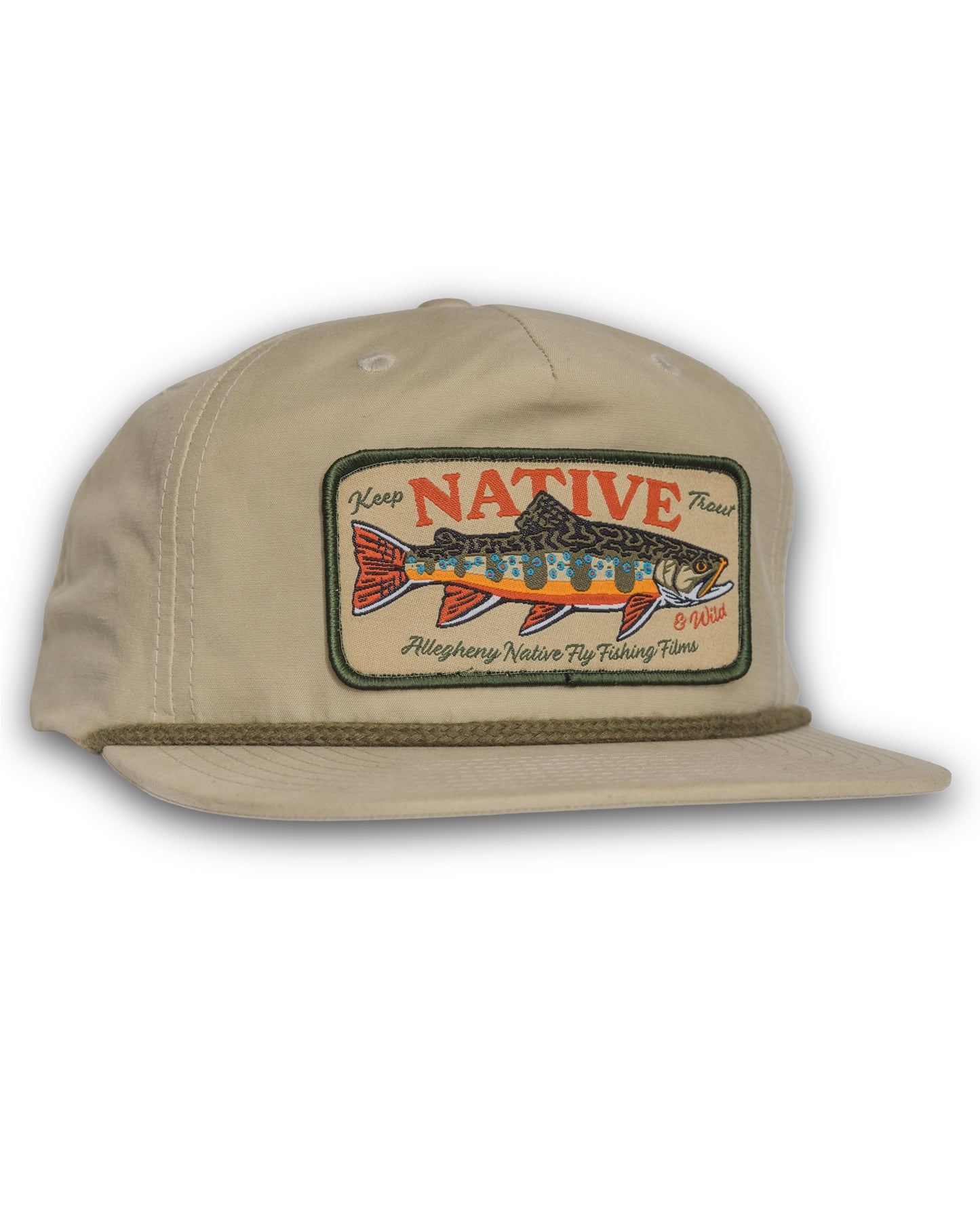 Keep Trout Native & Wild Rope Patch Hat