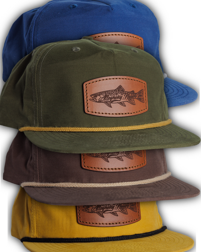 Leather Patch Hat - Brookie Logo