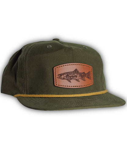 Leather Patch Hat - Brookie Logo