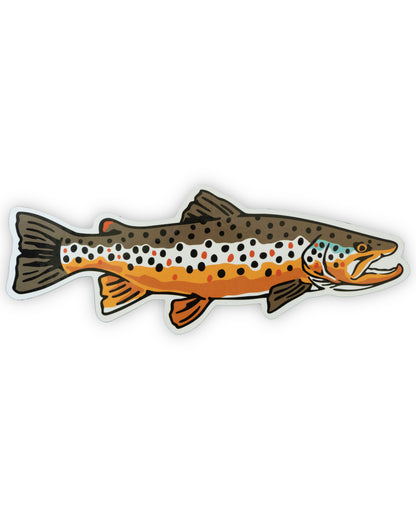 'Big Buck' Wild Brown Trout Sticker