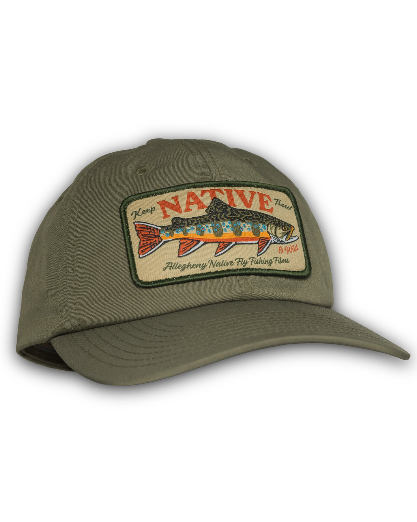 Keep Trout Native & Wild Patch Dad Hat