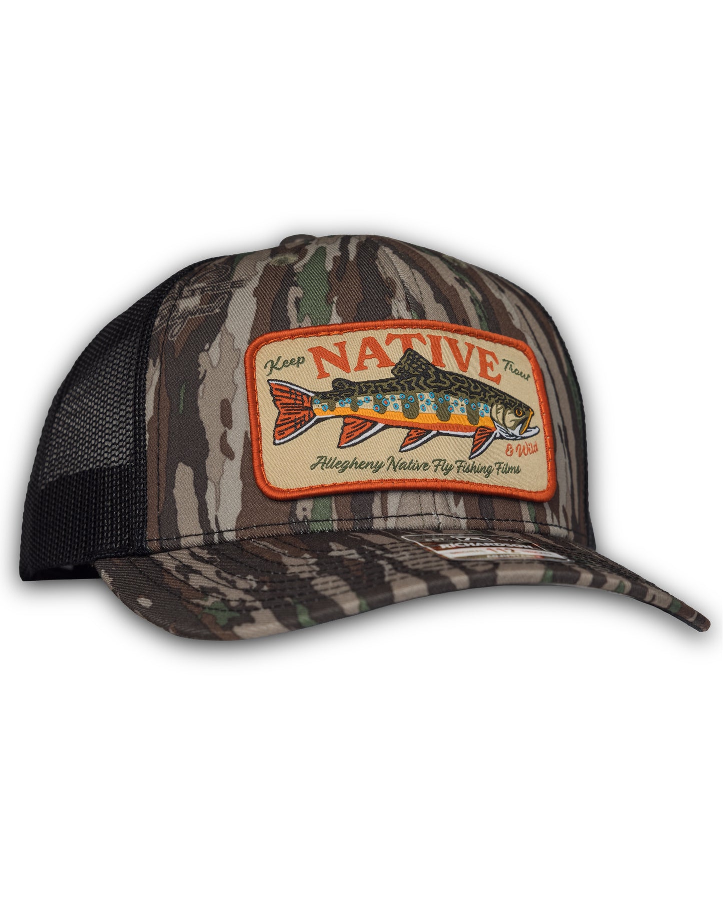Keep Trout Native & Wild Patch Richardson Mesh Hat