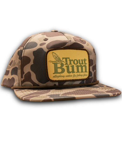 Trout Bum Camo Richardson Rope Hat