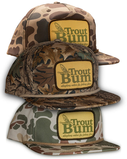 Trout Bum Camo Richardson Rope Hat