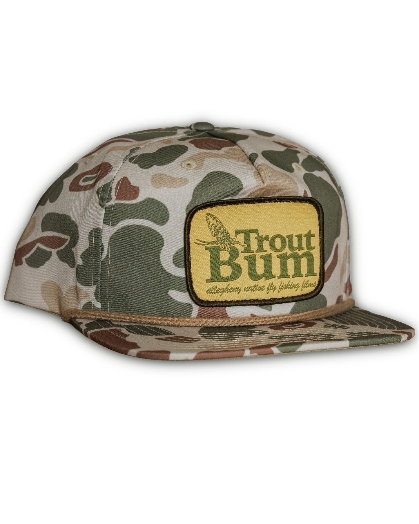 Trout Bum Camo Richardson Rope Hat