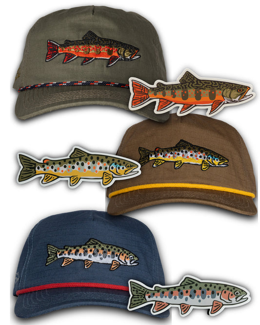 Ultimate Wild Trout Hat & Sticker Bundle